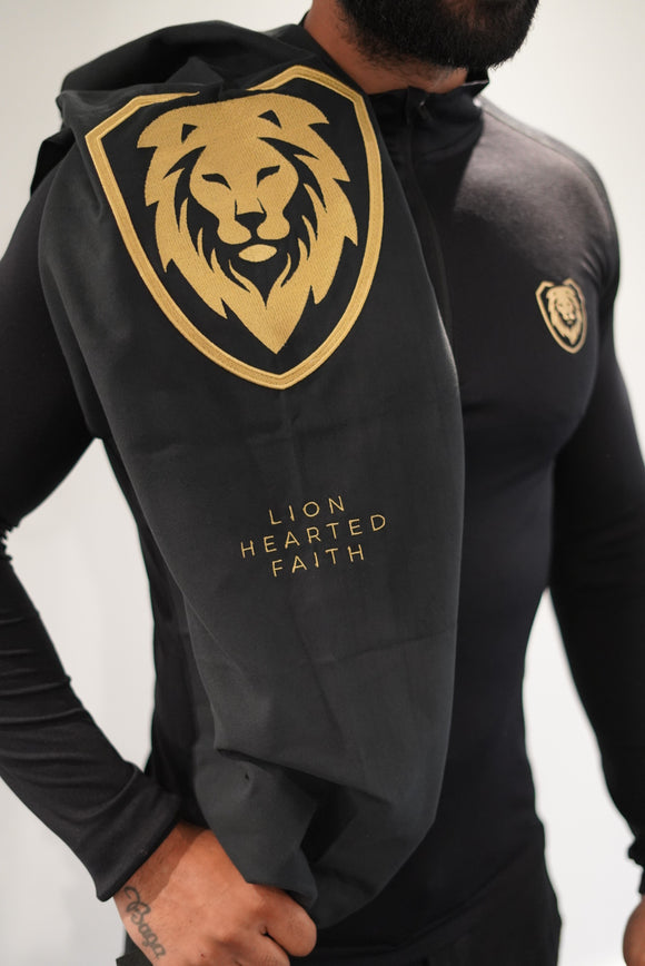 Lion Hearted Faith Gym Sweat Towel
