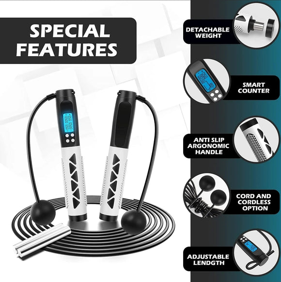 2 in 1 Ropeless Skipping Rope